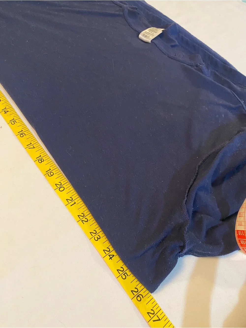 The North Face VaporWick Men's 2XL Blue Long Sleeve Crew Neck Tee Logo